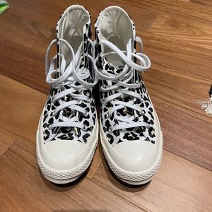 Leopard printed Converse Sneakers